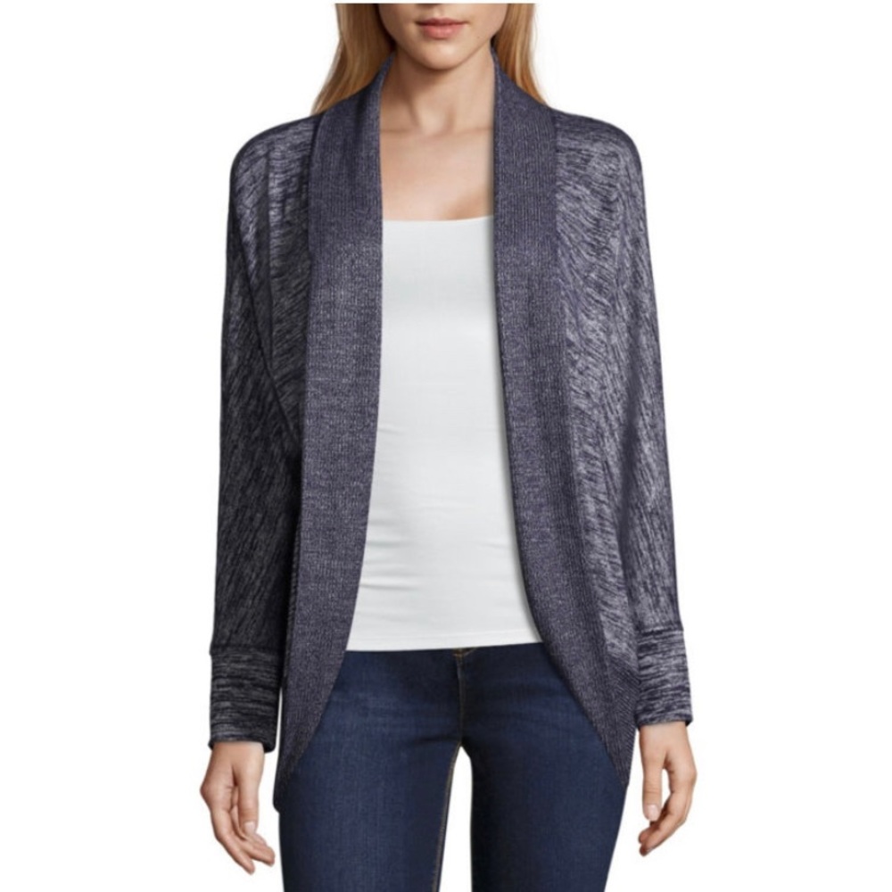 NWT a.n.a Long Sleeve Cardigan in Navy